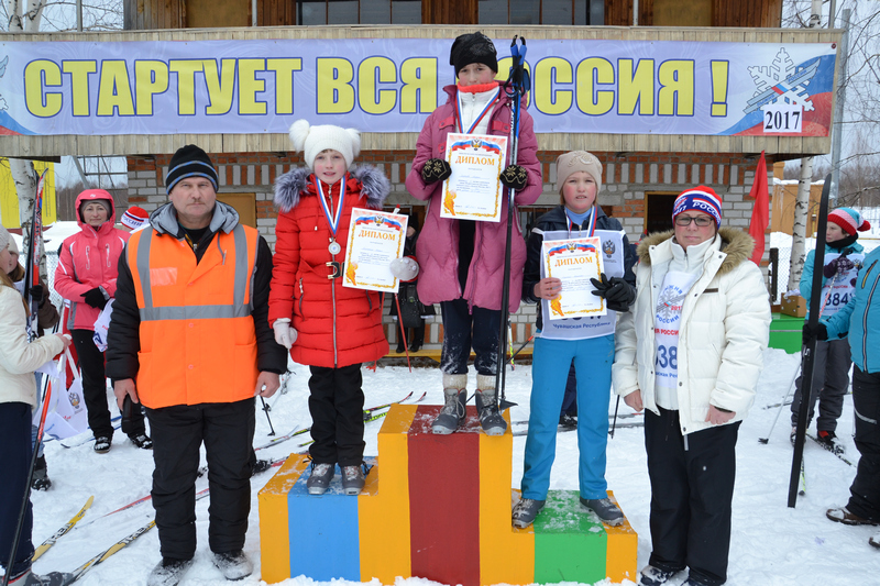В Алатырском районе прошел муниципальный этап «Лыжня России – 2017»