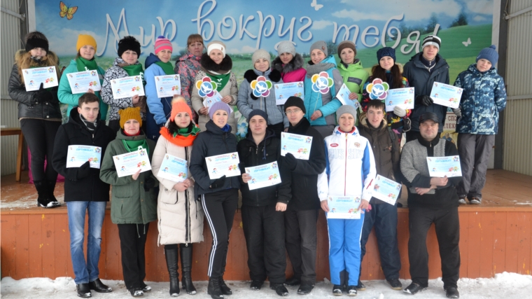 Члены Советов работающей молодёжи активно провели время, пройдя испытания спортивной игры «Снежный десант»
