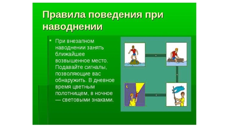 Правила поведения при наводнении