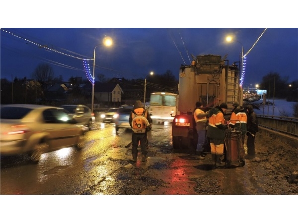 Ямочный ремонт в феврале выполнен на 949 кв. метрах чебоксарских дорог