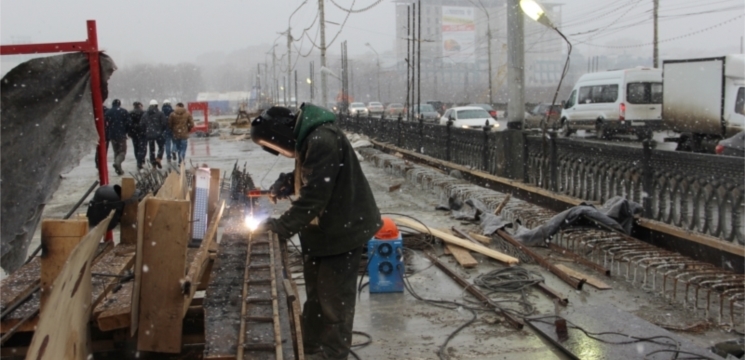 Пролетные строения Московского моста в Чебоксарах будут полностью забетонированы к концу апреля