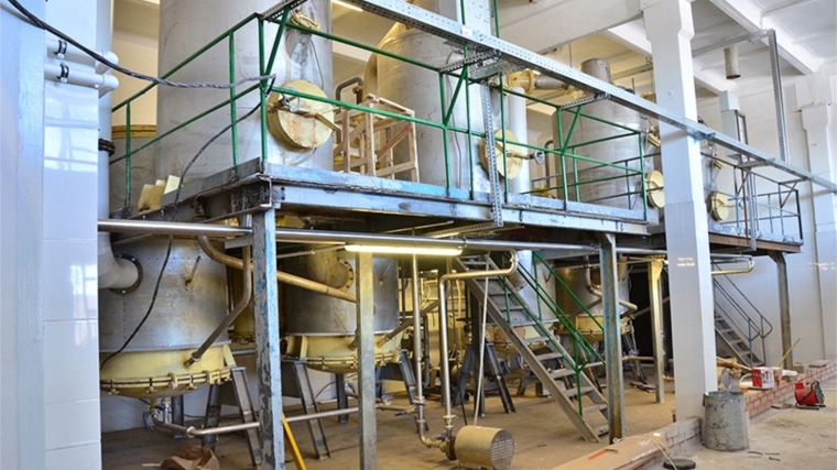 На Новочурашевском молочном заводе завершается монтаж оборудования по производству сухого молока