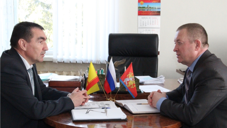 Руководитель Госветслужбы Чувашии встретился с главой администрации Красночетайского района