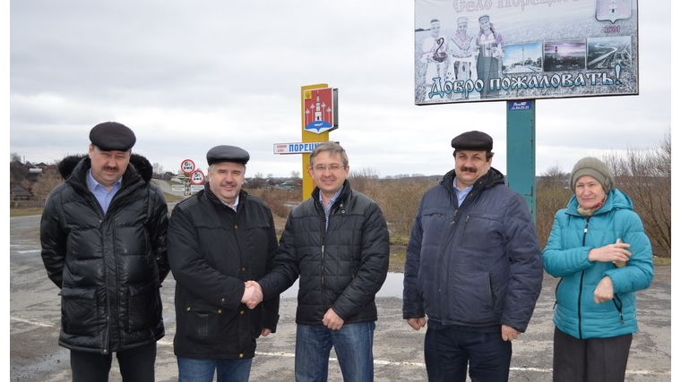 Порецкий район с рабочим визитом посетил министр транспорта Чувашской Республики Владимир Иванов