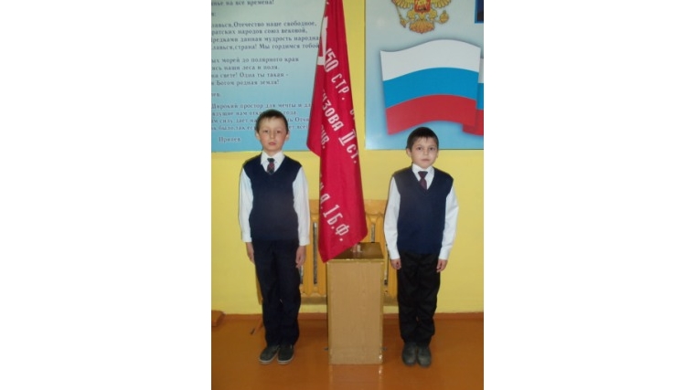 Акция «Часовой у знамени Победы» в Чубаевской школе