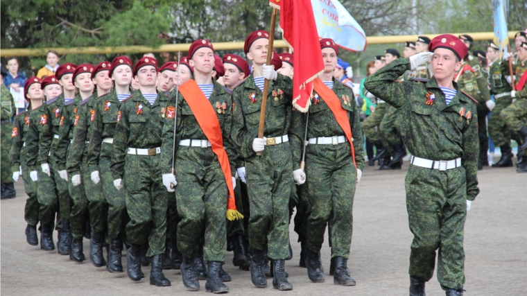 Юнармейские команды школ Красночетайского района продемонстрировали боевую выправку и подтянутость