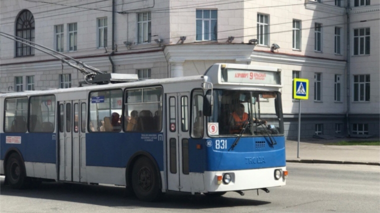 В Чебоксарах внесены изменения в схему движения троллейбусов