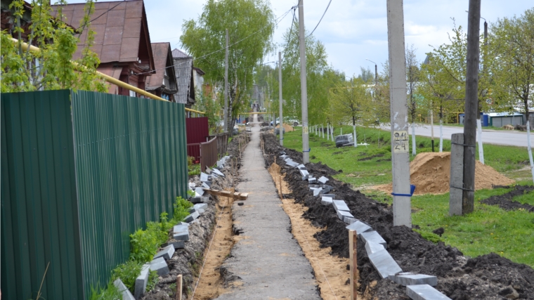 Ремонт тротуарной дорожки по ул. Ленина