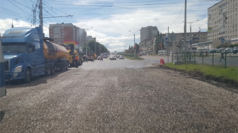 Проспект 9-й пятилетки в Чебоксарах входит в ремонт