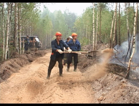 Пожар в Заволжье