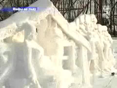 Выставка ледовых скульптур «Легенды и мифы древней Чувашии» приглашает горожан в парк им. А.Г. Николаева