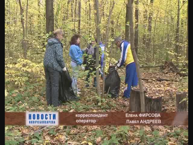 Субботник администрации города в роще
