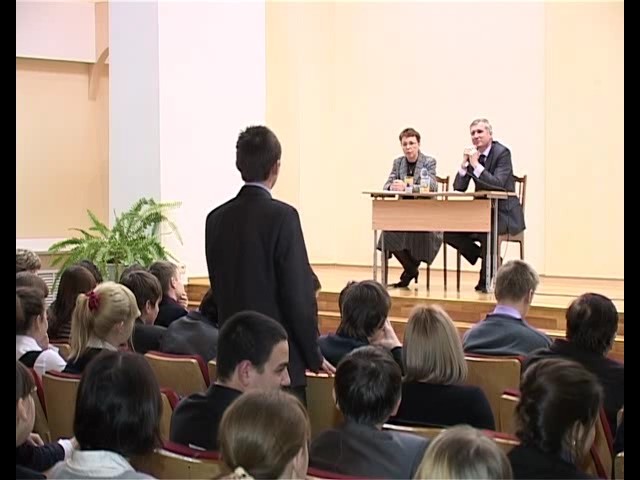 Встреча главы администрации с учениками лицей №18