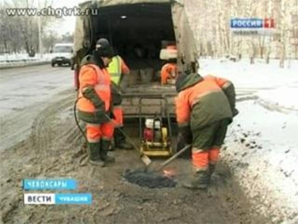 Насколько «продвинулся» ямочный ремонт в Чебоксарах и Новочебоксарске