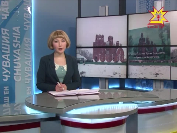 В селе Лащ-Таяба подняли купола на строящуюся церковь имени Николая Чудотворца