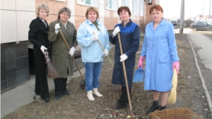 2013.04.19 Отдел ЗАГС г.Новочебоксарск провел экологический субботник