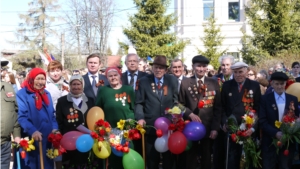 Торжественный митинг, посвященный 9 мая в Ядринском районе