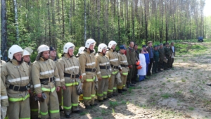 В Вурнарском лесничестве проведены тактико-специальные учения по тушению лесных пожаров