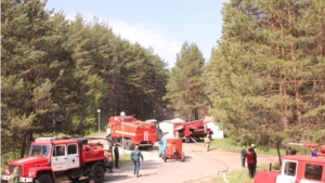 Учениям по тушению лесных пожаров, прошедшим в Чебоксарском лесничестве, была дана высокая оценка