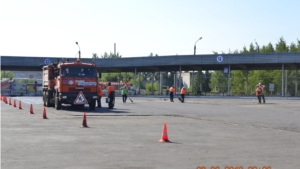 Канашское территориальное производственное управление выполнило ремонт асфальтобетонного покрытия посадочной площадки автовокзала в городе Канаш