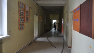Ход капитального ремонта в Кзыл Камышской НОШ- детском саду