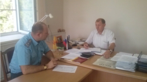Урмарский район посетил главный государственный инспектор Чувашской Республики по пожарному надзору Петров Н.В
