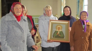 Икона Блаженной Матроны - в дар церкви святителя Николая в селе Николаевское