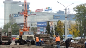 Реконструкция проспекта И.Яковлева: погода дорожникам не помеха