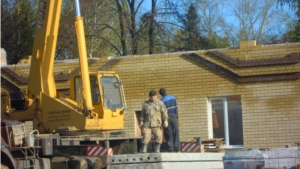 Строительство Дома культуры в деревне Сутчево продолжается