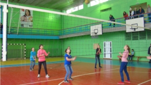 Завершающиеся игры Чемпионата Школьной волейбольной лиги Урмарского района