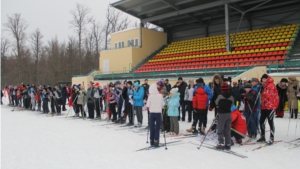 Рождественские соревнования по лыжным гонкам.