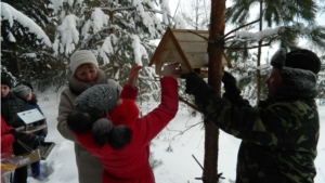 Работники Янтиковского участкового лесничества проводят занятия на лесную тематику для учащихся Урмарской СОШ