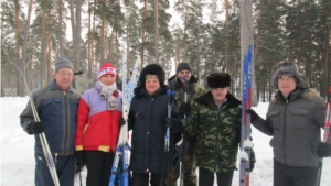 Работники Шемуршинского лесничества приняли участие в массовой лыжной гонке «Лыжня России – 2014»