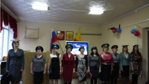 Поздравление мужчин Ядринской районной администрации с 23 февраля