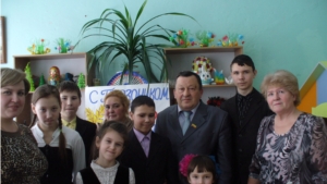 Глава Козловского района Ларионов А.П. в гостях у детей, проходящих социальную реабилитацию в БУ «Козловский комплексный центр социального обслуживания населения»