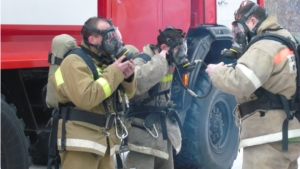 Пожарно-тактические учения в Шемурше