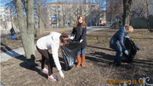 Уборка сквера "Будайка". ЧТТПиК