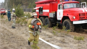 В Чебоксарском лесничестве прошли тактико-специальные учения по тушению лесных пожаров