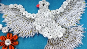 Учащиеся Ядринского района изготовили символ мира – белых голубей