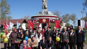 Празднование Дня Великой Победы в селе Комсомольское