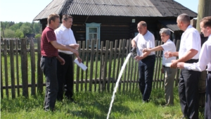 В п. Мыслец Шумерлинского района завершились мероприятия по ремонту системы водоснабжения
