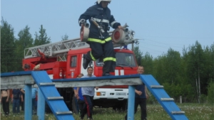 Соревнования среди добровольных пожарных Цивильского района, посвященные памяти Н.Н. Суракина