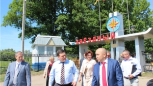 Председатель Кабинета Министров Чувашской Республики Иван Моторин посетил ДОЛ «Звездный» администрации Цивильского района