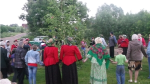 В микрорайоне Новинское города Мариинский Посад состоялся самобытный народный праздник «Проводы Березки"