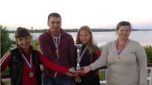 Третье место в заплыве через реку Волга заняла команда пловцов из города Козловка