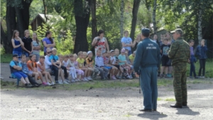 Пожарная часть в гостях у пришкольного лагеря «Возрождение» МБОУ «СОШ №2»