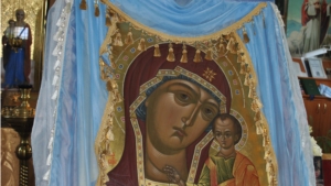В Шемуршинский район прибыла  икона Божией Матери «Табынская».
