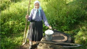 Долгожительница Т.П. Павлова из деревни Малые Бикшихи Канашского района