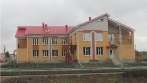 На строительстве дошкольного образовательного учреждения на 145 мест в п. Урмары