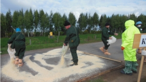 Прошло командно-штабное учение в Урмарском районе